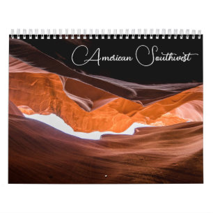 Amerikaanse landschapskalender voor de zuidwesteli kalender