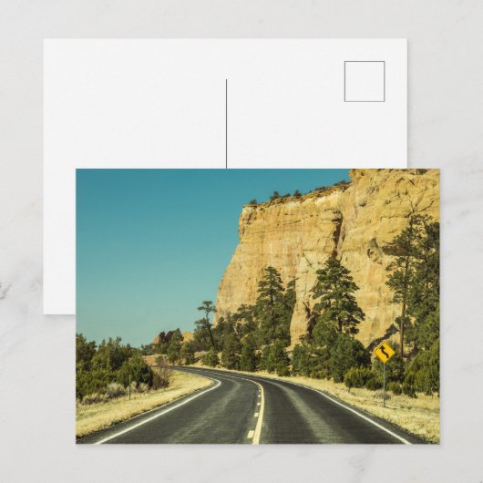 Amerikaanse landschapsreis briefkaart (Voorkant / Achterkant)