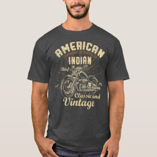 Amerikaanse Legendary Motorcycli Indische opperbev T-shirt