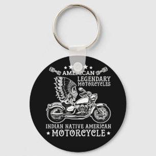 Amerikaanse Legendary Motorcyclisch Indianenmotor Sleutelhanger