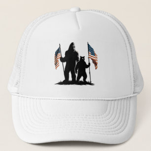 Amerikaanse legende met Grizzly Trucker Pet