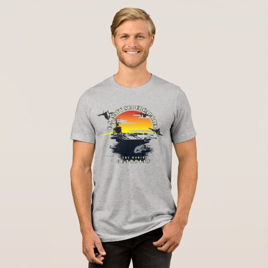 Amerikaanse leger | Mannen Tri-Blend Shirt (Voorkant volledig)