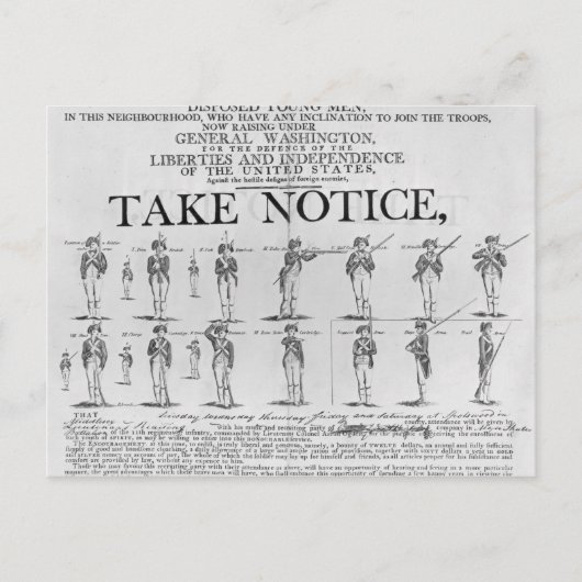 Amerikaanse leger rekrutering tonen verschillende briefkaart (Voorkant)