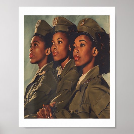 Amerikaanse leger zwarte zusterschap vrouwen sold Poster (Voorkant)