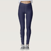 Amerikaanse Leggings Blauw en Wit (Voorkant)
