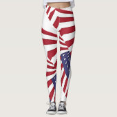 Amerikaanse Leggings met rode witte en blauwe tint (Voorkant)