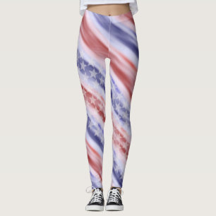 Amerikaanse Leggings met vlag Wearable Art