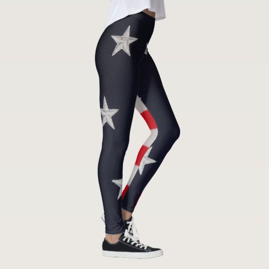 Amerikaanse Leggings met vlaggestars en Stripes (Rechts)
