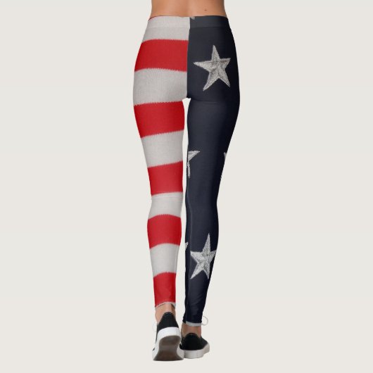 Amerikaanse Leggings met vlaggestars en Stripes (Achterkant)