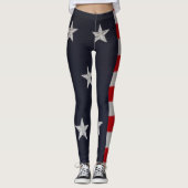 Amerikaanse Leggings met vlaggestars en Stripes (Voorkant)