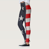 Amerikaanse Leggings met vlaggestars en Stripes (Links)