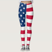 Amerikaanse Leggings Vlag VS (Voorkant)