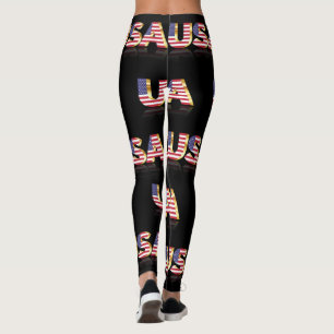 Amerikaanse Leggings voor de vlag - VS - patriotti
