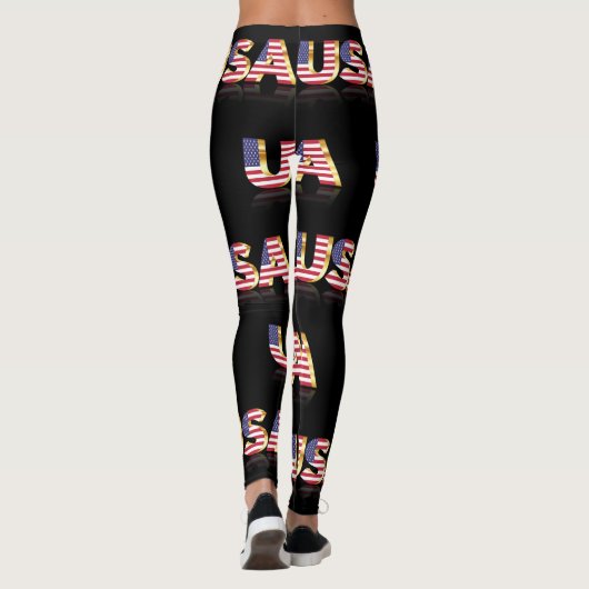Amerikaanse Leggings voor de vlag - VS - patriotti (Achterkant)