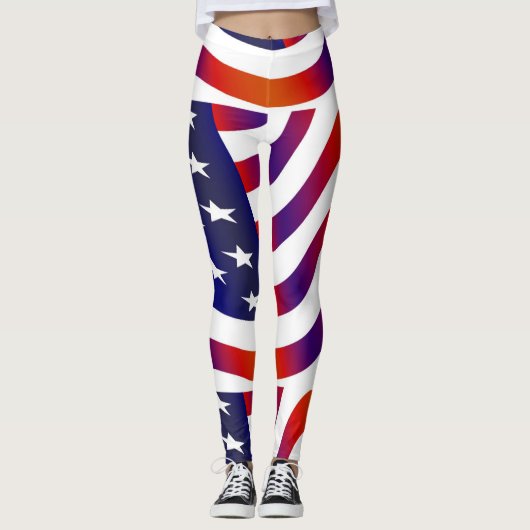 Amerikaanse Leggings voor Vlag Vrouwen (Voorkant)