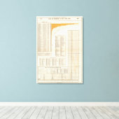 Amerikaanse leningen canvas afdruk (Insitu (Houten vloer))