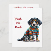 Amerikaanse Leopard Hound Ugly Sweater Christmas K Feestdagenkaart (Voorkant / Achterkant)