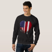 Amerikaanse Letse erfgoedmaand Letse vlag Trui (Voorkant volledig)