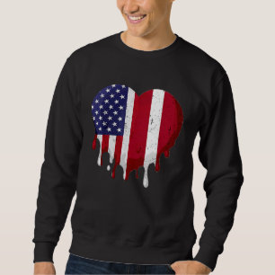 Amerikaanse Letse erfgoedmaand Letse vlag Trui