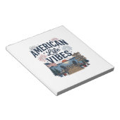 Amerikaanse Levenssfeer Patriottische Meer Vector  Notitieblok (Schuin)