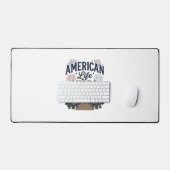 Amerikaanse Levensvibes Patriottische Meer Vector Bureaumat (Keyboard & Muis)