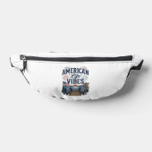 Amerikaanse Levensvibes Patriottische Meer Vector Heuptasje (Liggend)
