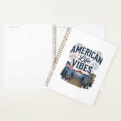 Amerikaanse Levensvibes Patriottische Meer Vector  Planner (Display)