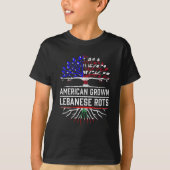 Amerikaanse Libanese trots Libanon T-shirt (Voorkant)
