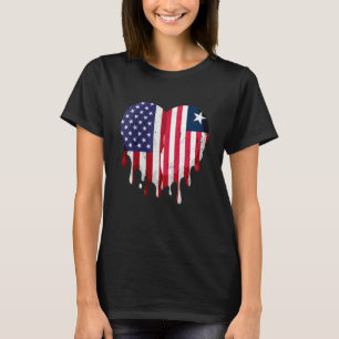 Amerikaanse Liberia Erfgoedmaand Liberia Vlag Hore T-shirt