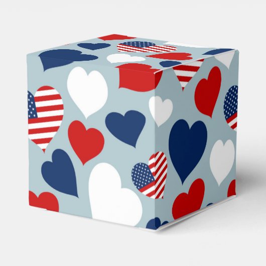 Amerikaanse liefde bedankdoosjes (Achterkant)