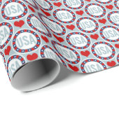 Amerikaanse Liefde Cadeaupapier (Rol Hoek)