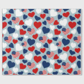 Amerikaanse liefde cadeaupapier (Vlak)