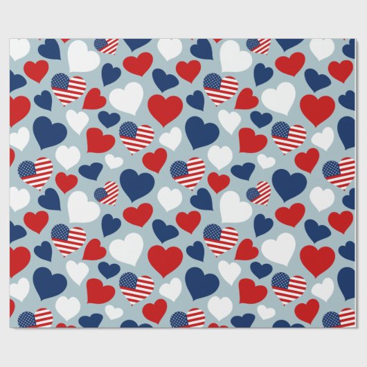 Amerikaanse liefde cadeaupapier (Vlak)