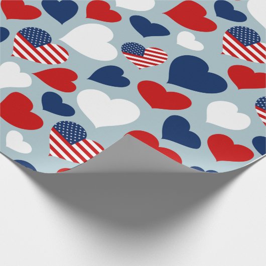 Amerikaanse liefde cadeaupapier (Hoek)