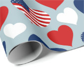 Amerikaanse liefde cadeaupapier (Rol Hoek)