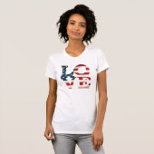 Amerikaanse liefde t-shirt (Voorkant volledig)