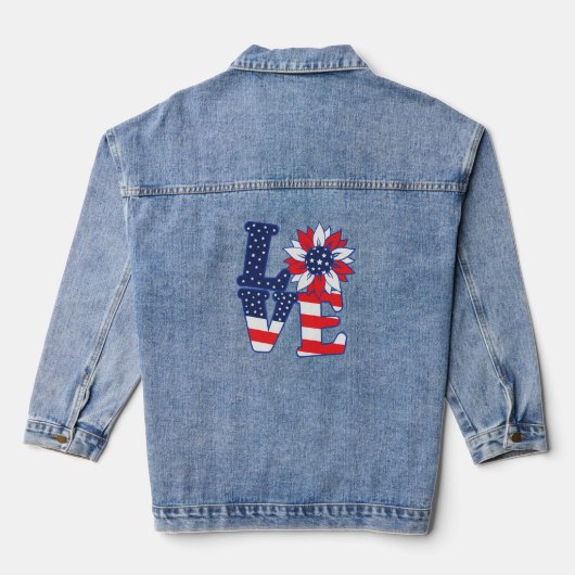 Amerikaanse liefdesaffaire denim jacket (Achterkant)