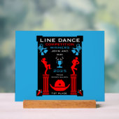 Amerikaanse Line Dancing Competitie Acryl Bord (Neutraal)