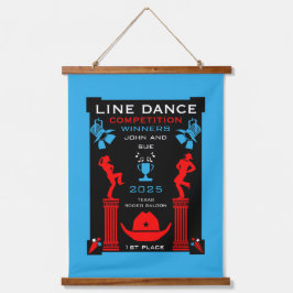 Amerikaanse Line Dancing Competitie Hangend Wandkleed