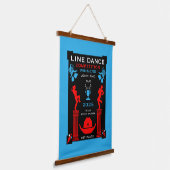 Amerikaanse Line Dancing Competitie Hangend Wandkleed (Gebogen)