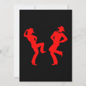 Amerikaanse Line Dancing Competitie Kaart (Achterkant)