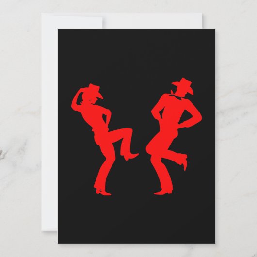 Amerikaanse Line Dancing Competitie Kaart (Achterkant)