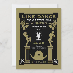 Amerikaanse Line Dancing Competitie Kaart