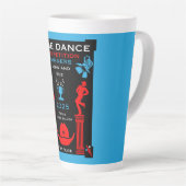 Amerikaanse Line Dancing Competitie Latte Mok (Rechterhoek)