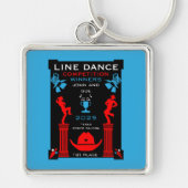 Amerikaanse Line Dancing Competitie Sleutelhanger (Voorkant)