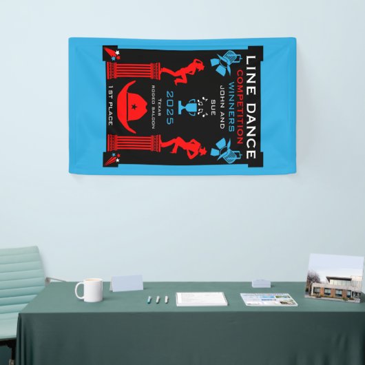 Amerikaanse Line Dancing Competitie Spandoek (Beurs)