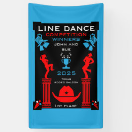 Amerikaanse Line Dancing Competitie Spandoek