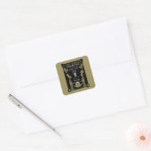 Amerikaanse Line Dancing Competitie Vierkante Sticker (Envelop)
