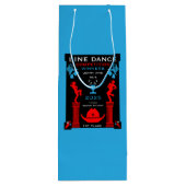 Amerikaanse Line Dancing Competitie Wijn Cadeautas (Achterkant)