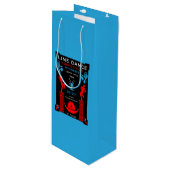 Amerikaanse Line Dancing Competitie Wijn Cadeautas (Voorkant Gekanteld)